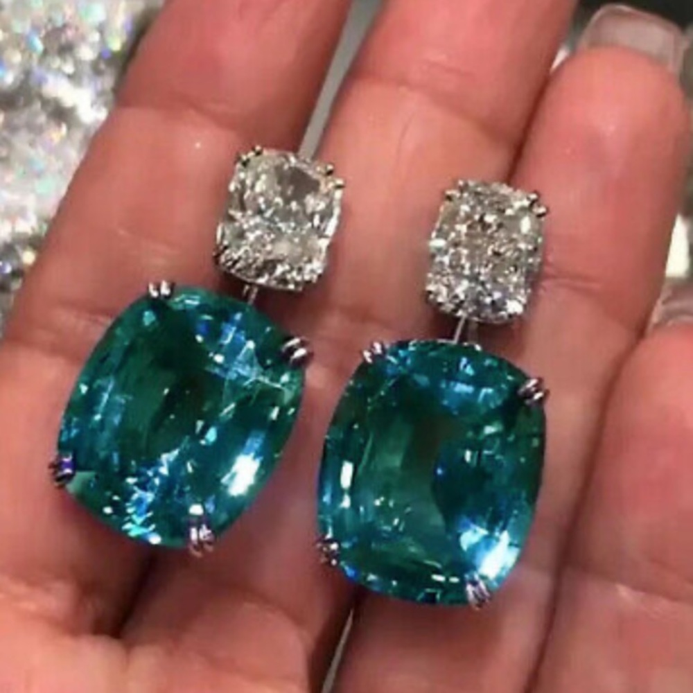 New Sterling silver diamond Earrings